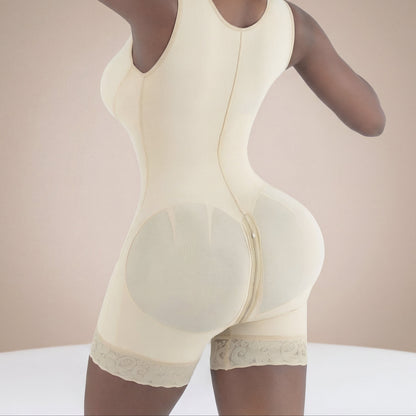 Silueta Belle Colombian Fajas Shapewear for Women – High Compression Tummy Control Bodysuit with Butt Lifter & Hook Closure